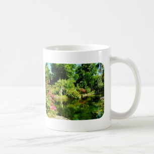Garten mit Statue Freeport Bahamas Kaffeetasse