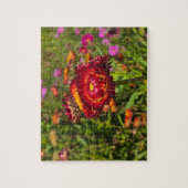 Garten mit Strohblumen Puzzle (Vertikal)