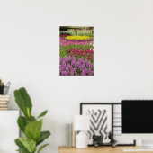 Garten mit Tulpen, Narzissen und Hyazinthen Poster (Heimbüro)