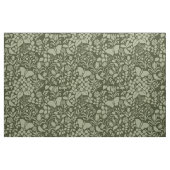 Garten mit Vögeln und Schmetterlingen, Grüne Olive Stoff (Fat Quarter (45,7 x 55,9 cm))