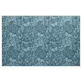 Garten mit Vögeln und Schmetterlingen, Peacock Blu Stoff (Fat Quarter (45,7 x 55,9 cm))