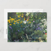 Garten mit wilden Blumen Postkarte (Vorne/Hinten)