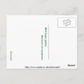 Garten mit wilden Blumen Postkarte (Rückseite)