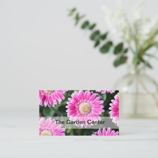 Garten-Mitte-Blumen-Entwurf Visitenkarte (Stehend Vorderseite)