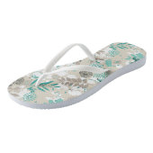 Garten-Muster Badesandalen (Schrägansicht)