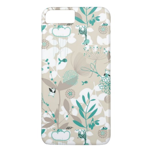 Garten-Muster Case-Mate iPhone Hülle (Rückseite)