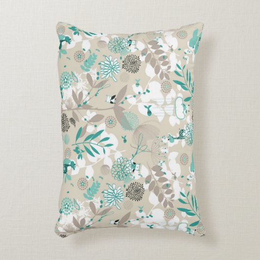 Garten-Muster Dekokissen (Vorderseite(Vertikal))