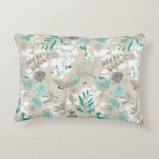 Garten-Muster Dekokissen (Rückseite)