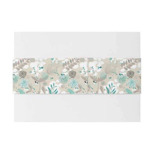 Garten-Muster Einladungsbanderole (Rückseitenbeispiel)