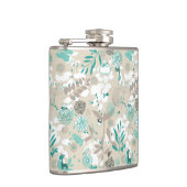 Garten-Muster Flachmann (Rechts)