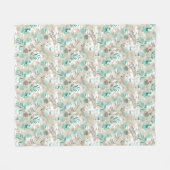 Garten-Muster Fleecedecke (Vorderseite (Horizontal))