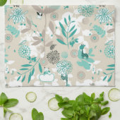 Garten-Muster Geschirrtuch (Gefaltet)