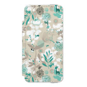 Garten-Muster Incipio iPhone Geldbeutel-Hülle (Folio Vorderseite)