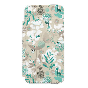 Garten-Muster Incipio Watson™ iPhone 5 Geldbörsen Hülle