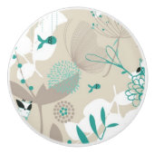 Garten-Muster Keramikknauf (Vorderseite)