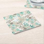 Garten-Muster Rechteckiger Pappuntersetzer (angewinkelt)