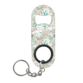 Garten-Muster Schlüsselbund Flaschenöffner (Vorderseite)