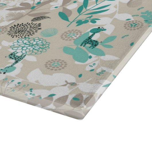 Garten-Muster Schneidebrett (Ecke)