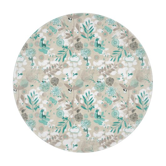 Garten-Muster Schneidebrett (Vorderseite)