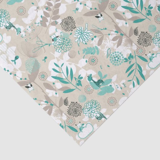 Garten-Muster Seidenpapier (Ausschnitt)