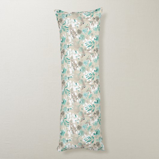 Garten-Muster Seitenschläferkissen (Rückseite (Vertikal))