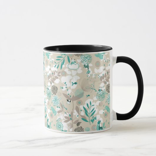 Garten-Muster Tasse (Rechts)