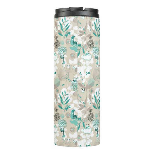 Garten-Muster Thermosbecher (Rückseite)