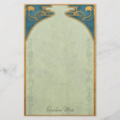 Garten-Nebel - Deko-Briefpapier Briefpapier (Vorderseite)