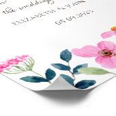 Garten Nelken Blumen Poster (Ecke)