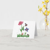 Garten Notecard Karte (Gelbe Blume)