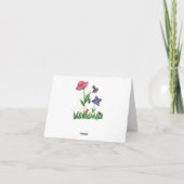 Garten Notecard Karte (Rückseite)
