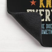 Garten Opa weiß alles Vatertag Retro Mousepad (Ecke)