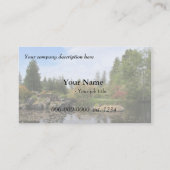 Garten, Park, Freizeitkarte Visitenkarte (Rückseite)