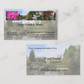 Garten, Park, Freizeitkarte Visitenkarte (Vorne/Hinten)