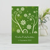 Garten-Party Einladung (Stehend Vorderseite)