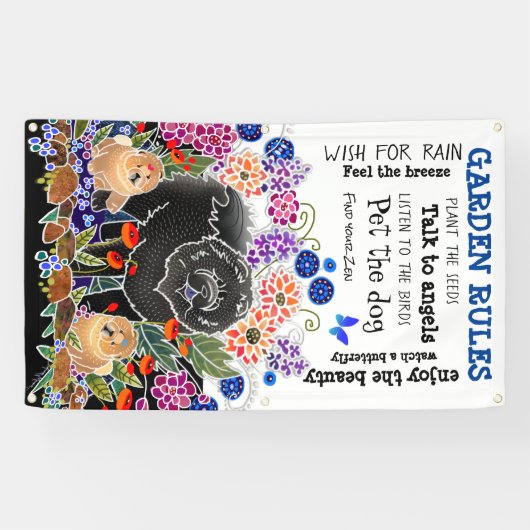 GARTEN PARTY mit Gartenbanner 3'x5' Banner (Horizontal)