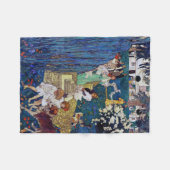 Garten Party mit Hund & Katze, Jessie Willcox Smit Fleecedecke (Vorderseite (Horizontal))