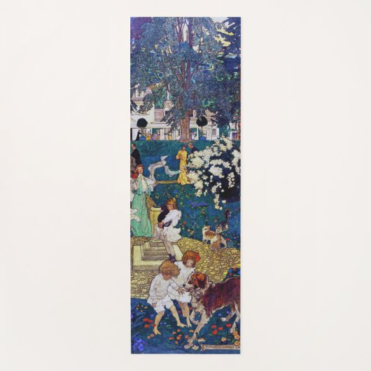 Garten Party mit Hund & Katze, Jessie Willcox Smit Yogamatte (Vorderseite)