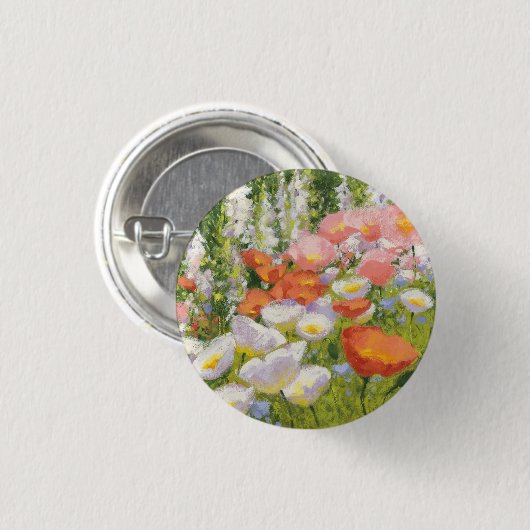 Garten-Pastelle Button (Vorne & Hinten)