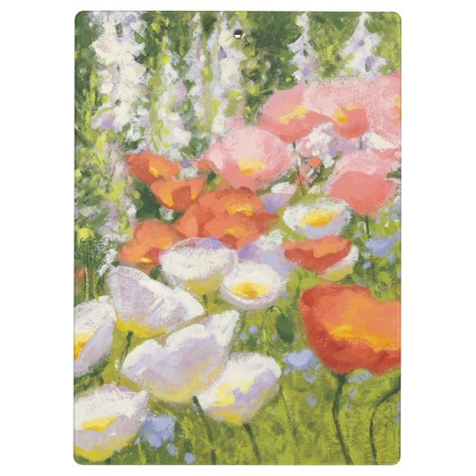 Garten-Pastelle Klemmbrett (Rückseite)