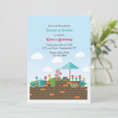 Garten-Patio-Einladung Einladung (Stehend Vorderseite)