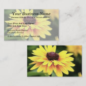 Garten-Perfektion - schwarze mit Augen Susan Visitenkarte (Vorne/Hinten)