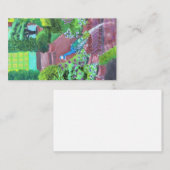 Garten-Pfau Visitenkarte (Vorne/Hinten)