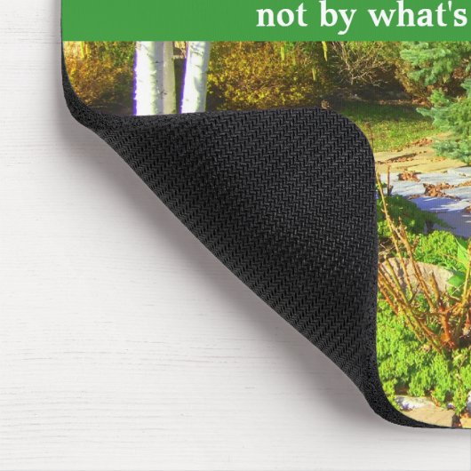 Garten-Poesie-Zitat Mousepad (Ecke)