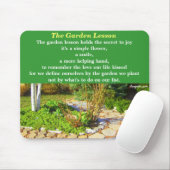 Garten-Poesie-Zitat Mousepad (Mit Mouse)