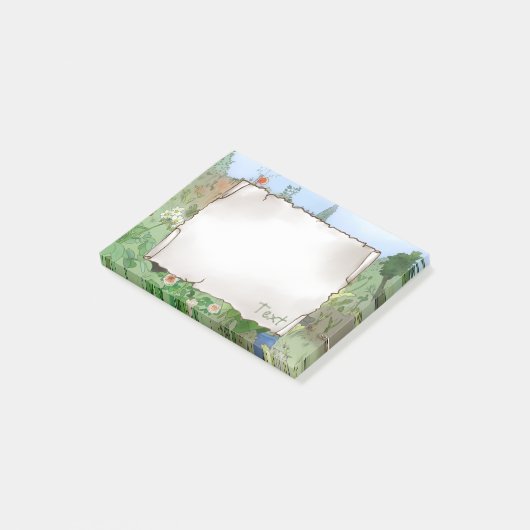 Garten  post-it klebezettel (angewinkelt)