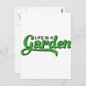 Garten Postkarte (Vorne/Hinten)