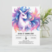 Garten Printable Horse Geburtstag Einladung (Stehend Vorderseite)