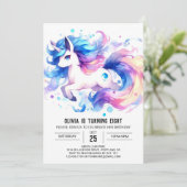 Garten Printable Horse Geburtstag Einladung (Stehend Vorderseite)