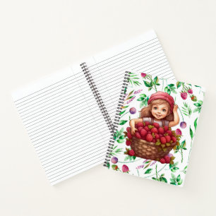 Garten-Rasberry Notizblock